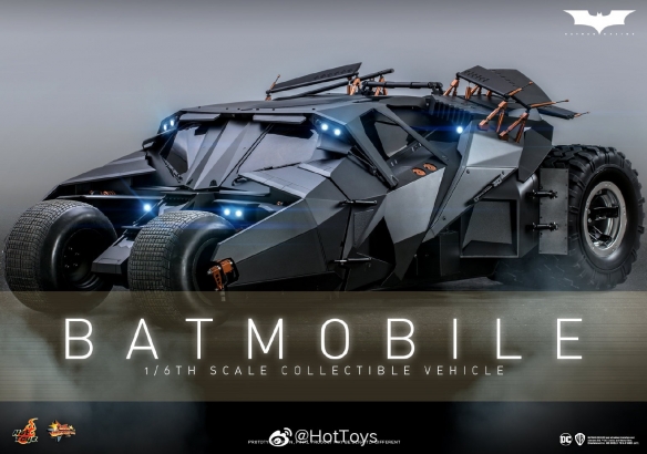 亮灯可动！Hottoys再次推出诺兰版蝙蝠车1/6模型-游戏论